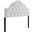 Sovereign White Queen Diamond Tufted Performance Velvet Headboard