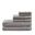 Spa Waffle Cotton Waffle Jacquard Antimicrobial Bath Towel 6 Piece Set In Charcoal