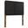 Sparta Weave Vegan Leather Twin Headboard In Walnut and Black