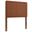 Sparta Weave Vegan Leather Twin Headboard In Walnut and Brown