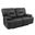 Spartacus Black Dual Power Reclining Loveseat with Power Headrest