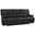 Spartacus Black Dual Power Reclining Sofa with Power Headrest