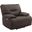 Spartacus Chocolate Power Recliner with Power Headrest