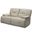 Spartacus Oyster Dual Power Reclining Loveseat with Power Headrest
