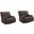 Spartacus Power Recliner Set of 2 In Chocolate
