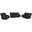 Spartacus Power Reclining Sofa Loveseat and Recliner In Black