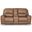 Spear Hill Power Reclining Loveseat with Console In Caramel