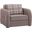 Speedy Upholstered Convertible Armchair with Storage In Beige