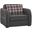 Speedy Upholstered Convertible Armchair with Storage In Dark Gray