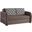 Speedy Upholstered Convertible Loveseat with Storage In Dark Brown