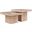 Spencer Oak Veneer 2 Piece Coffee Table In Natural and Natural