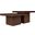 Spencer Oak Veneer 2 Piece Coffee Table In Brown