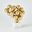 Sphere Sculpture In Brass With White Marble