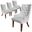 Spruce Modern Wooden Dining Chair In Light Grey