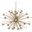 Sputnik Chandelier In Antique Brass