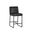 Spyros Counter Stool In Coal Black