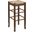 Square 29 Inch Rush Backless Bar Stool In Cappuccino