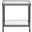 Square Accent/End Table In Clear and Gray