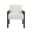 Square Arm Wooden Accent Chair In  Dark Oak And Espresso