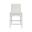 Square Back Counter Stool In White