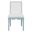 Square Back Dining Chair In Blue