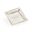 Square Bee Verse Plate In Cream and Gold