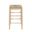 Square Rush Backless Counter Stool In Blonde Oak