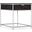 Commerce and Market St. Armand Rectangular End Table In Black