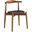 Stalwart Dark Walnut Black Dining Side Chair EEI-1080-DWL-BLK
