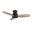 Stanley 44 Inch 3-Blade Ceiling Fan with Remote In Walnut and Black