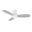 Stanley 44 Inch 3-Blade Ceiling Fan with Remote In White and Lightwood