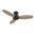 Stanley 48 Inch 3-Blade Ceiling Fan with Remote In Walnut and Black