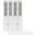 Stanton 2 Piece Glass Door Kitchen Storage Pantry Cabinet Set In White