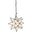Star Antique Brass Large Frosted Chandelier