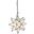 Star Antique Brass Small Frosted Chandelier