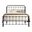 Star Queen Complete Bed In Sable Onyx and Milky Gold