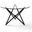 Star Triple X Dining Table In Black