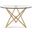 Star Triple X Dining Table In Natural