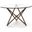 Star Triple X Dining Table In Walnut