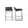 Starlet Black Counter Height Stool Set Of 2