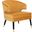 Stazia Marigold and Black Wingback Accent Chair