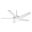 Stealth 54 Inch Ceiling Fan with LED Light Kit and Handheld Remote In Snow White and Hi-Gloss Snow White