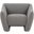 Stefanie Modern Accent Chair In Light Grey