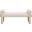 Stefano Polyester Fabric Bench In Beige