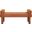 Stefano Polyester Fabric Bench In Cognac