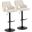 Stella Adjustable Barstool Set of 2 In Cream and Black