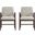 Stella Dining Armchair Set of 2 In Champagne