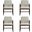 Stella Dining Armchair Set of 4 In Champagne