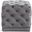 Stella Velvet Ottoman/Stool In Grey