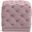 Stella Velvet Ottoman/Stool In Pink
